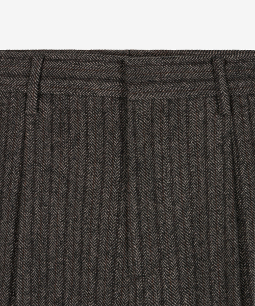 TNGT（ティーエヌジーティー）の「Tapered Fit Wool Herringbone Pants (Grey) TNPA6F103G2（スラックス・メンズ・その他・90/82/78/86）」の4枚目の写真