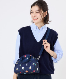 【LeSportsac×Miffy】ROUND SM SATCHEL ミッフィーネイビーポルカドット