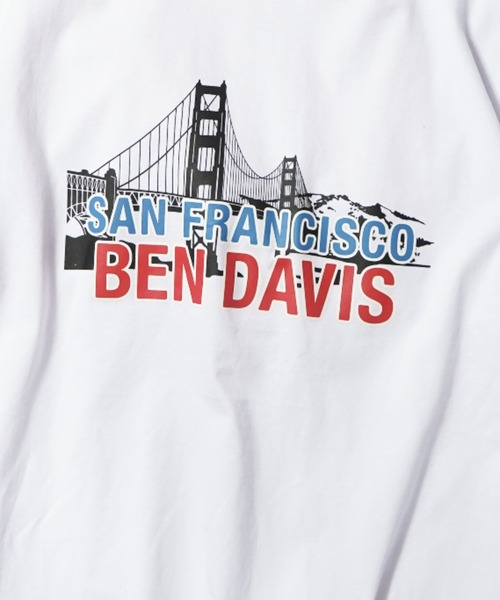 BEN DAVIS(ベンデイビス)の「【WEB限定】BEN DAVIS BRIDGE GRAPHIC TEE/ベンデイビス ブリッジデザインTシャツ リサイクルコットン混 ユニセックス(Tシャツ/カットソー・メンズ・サックスブルー/ホワイト/ピンク/ヘザーグレー/コーラル/ブラック・SMALL/LARGE/MEDIUM/X-LARGE)」の8枚目の写真