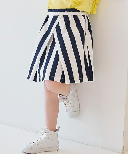 green label relaxing(グリーンレーベルリラクシング)の「【KIDS】ボールドストライプ スカート◆(スカート・キッズ・その他1・105/135/125/115/95)」の1枚目の写真