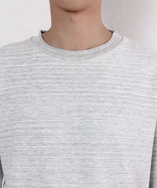 GLOBAL WORK（グローバルワーク）の「シャツレイヤード長袖T/725454（Tシャツ/カットソー・メンズ・ダークブラウン/ダークグレー/グレー/ネイビー・LARGE/SMALL/MEDIUM/X-LARGE）」の12枚目の写真