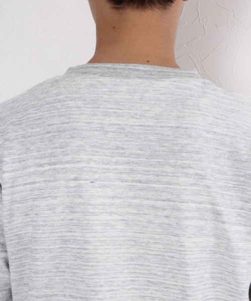 GLOBAL WORK（グローバルワーク）の「シャツレイヤード長袖T/725454（Tシャツ/カットソー・メンズ・ダークブラウン/ダークグレー/グレー/ネイビー・LARGE/SMALL/MEDIUM/X-LARGE）」の6枚目の写真