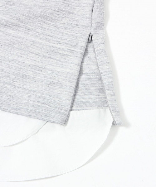 GLOBAL WORK（グローバルワーク）の「シャツレイヤード長袖T/725454（Tシャツ/カットソー・メンズ・ダークブラウン/ダークグレー/グレー/ネイビー・LARGE/SMALL/MEDIUM/X-LARGE）」の7枚目の写真