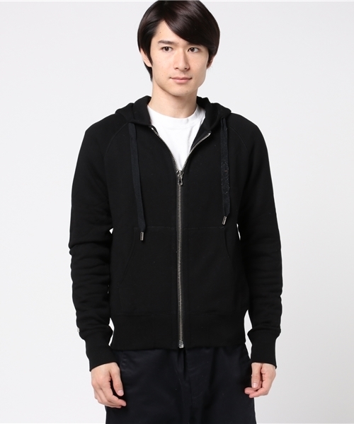 ESTNATION（エストネーション）の「ESTNATION 裏毛ジップアップパーカー（パーカー・メンズ・グレー/ブラック/ホワイト・SMALL/LARGE/MEDIUM）」の11枚目の写真