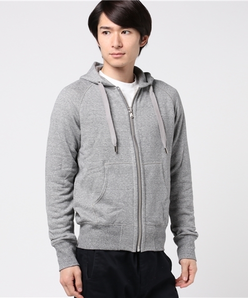 ESTNATION（エストネーション）の「ESTNATION 裏毛ジップアップパーカー（パーカー・メンズ・グレー/ブラック/ホワイト・SMALL/LARGE/MEDIUM）」の13枚目の写真