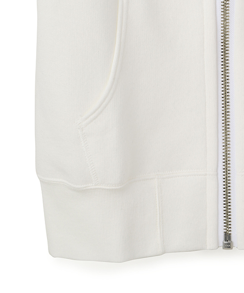 ESTNATION（エストネーション）の「ESTNATION 裏毛ジップアップパーカー（パーカー・メンズ・グレー/ブラック/ホワイト・SMALL/LARGE/MEDIUM）」の10枚目の写真