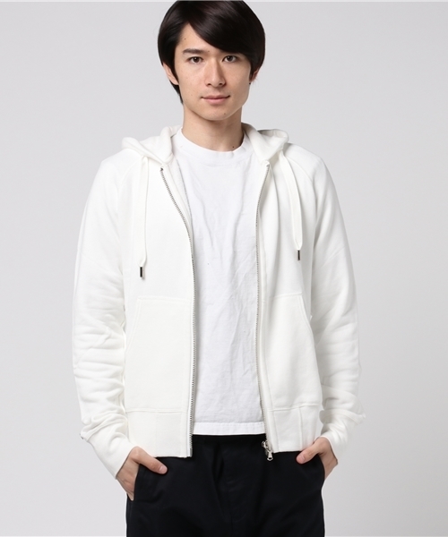 ESTNATION（エストネーション）の「ESTNATION 裏毛ジップアップパーカー（パーカー・メンズ・グレー/ブラック/ホワイト・SMALL/LARGE/MEDIUM）」の17枚目の写真