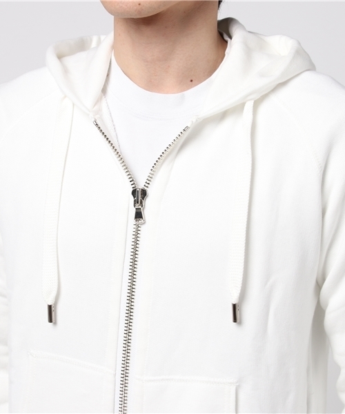 ESTNATION（エストネーション）の「ESTNATION 裏毛ジップアップパーカー（パーカー・メンズ・グレー/ブラック/ホワイト・SMALL/LARGE/MEDIUM）」の16枚目の写真