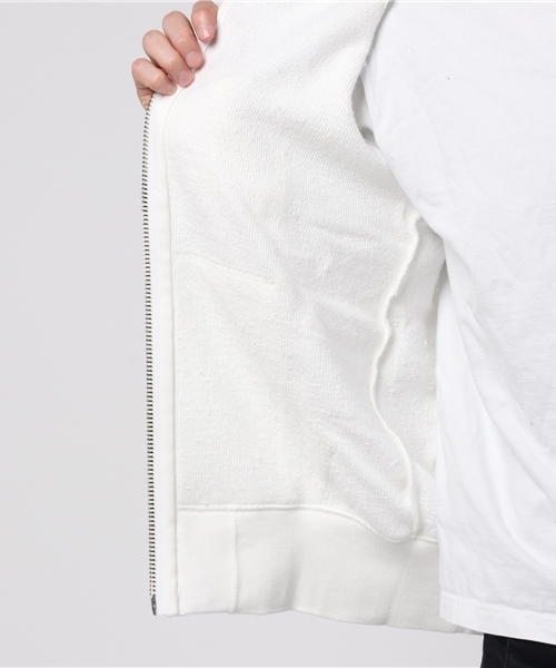 ESTNATION（エストネーション）の「ESTNATION 裏毛ジップアップパーカー（パーカー・メンズ・グレー/ブラック/ホワイト・SMALL/LARGE/MEDIUM）」の20枚目の写真