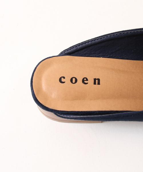 coen(コーエン)の「ローファーミュール(サンダル・レディース・ブラウン/ネイビー・LARGE/MEDIUM/SMALL)」の3枚目の写真