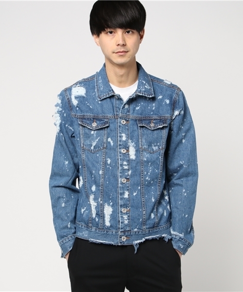 クリスチャンダダ　クラッシュペイントデニムジャケット VENCEEXCHANGE（ヴァンスエクスチェンジ）の「クラッシュペイントG