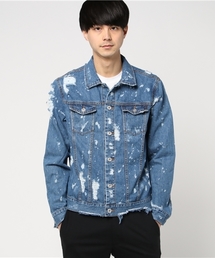 VENCEEXCHANGE | クラッシュペイントGジャン          (デニムジャケット)