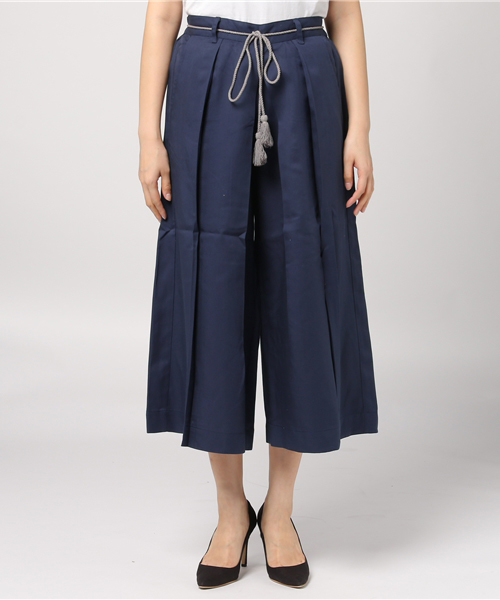 LBC（エルビーシー）の「テンセルツイルイージーパンツ                （その他パンツ・レディース・ネイビー/ベージュ・MEDIUM/LARGE）」の3枚目の写真