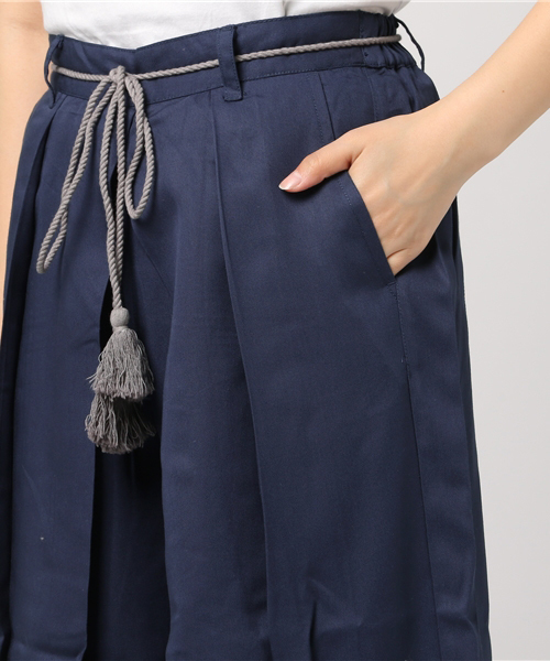 LBC（エルビーシー）の「テンセルツイルイージーパンツ                （その他パンツ・レディース・ネイビー/ベージュ・MEDIUM/LARGE）」の8枚目の写真