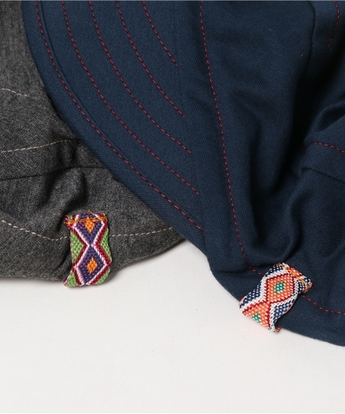 チャイハネ（チャイハネ）の「【チャイハネ】コットンワークキャップ（キャップ・レディース・グレー/グリーン/ホワイト/ネイビー/オレンジ・FREE）」の8枚目の写真