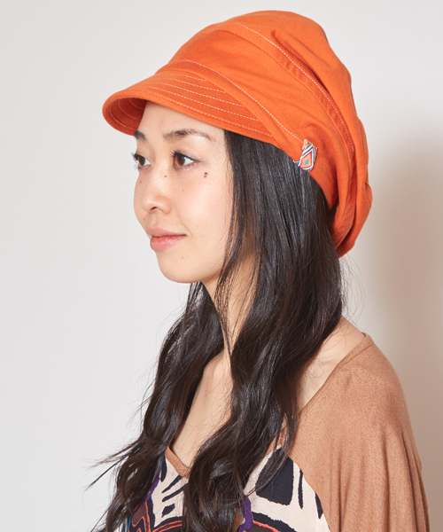 チャイハネ（チャイハネ）の「【チャイハネ】コットンワークキャップ（キャップ・レディース・グレー/グリーン/ホワイト/ネイビー/オレンジ・FREE）」の6枚目の写真