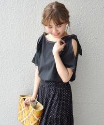 Khaju | 《予約》 Khaju:ショルダービッグリボンブラウス◆(シャツ/ブラウス)