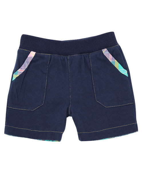 X-girl Stages（エックスガールステージス）の「PLAID  REVERSIBLE  HALF  PANT (4T～6T)（その他パンツ・キッズ・グリーン/レッド・4T/5T/6T）」の5枚目の写真