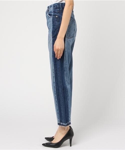 MOUSSY(マウジー)の「SIDE LINE TAPERED(デニムパンツ・レディース・ブルー・23inch/24inch/25inch/26inch/27inch)」の3枚目の写真
