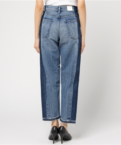 MOUSSY(マウジー)の「SIDE LINE TAPERED(デニムパンツ・レディース・ブルー・23inch/24inch/25inch/26inch/27inch)」の4枚目の写真