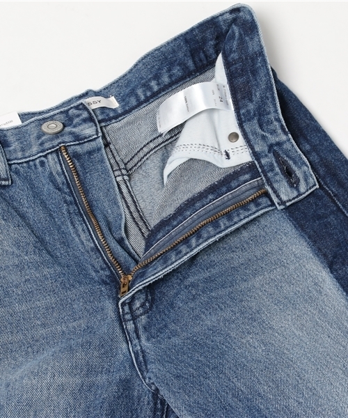 MOUSSY(マウジー)の「SIDE LINE TAPERED(デニムパンツ・レディース・ブルー・23inch/24inch/25inch/26inch/27inch)」の9枚目の写真