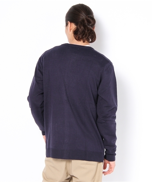 WEGO（ウィゴー）の「カシミアタッチVネックカーディガン（カーディガン/ボレロ・メンズ・ホワイト/ブラック/ベージュ/ケリー/ネイビー/レッド/ワイン/ターコイズブルー/ライトベージュ/マスタード/ロイヤルブルー・MEDIUM/LARGE）」の13枚目の写真