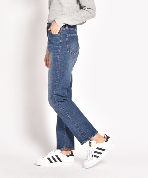 LIPSTAR（リップスター）の「7オンスボーイズデニムパンツ（デニムパンツ・レディース・ネイビー・SS/S/M）」の2枚目の写真