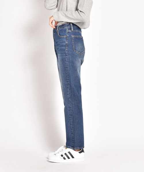 LIPSTAR（リップスター）の「7オンスボーイズデニムパンツ（デニムパンツ・レディース・ネイビー・SS/S/M）」の3枚目の写真