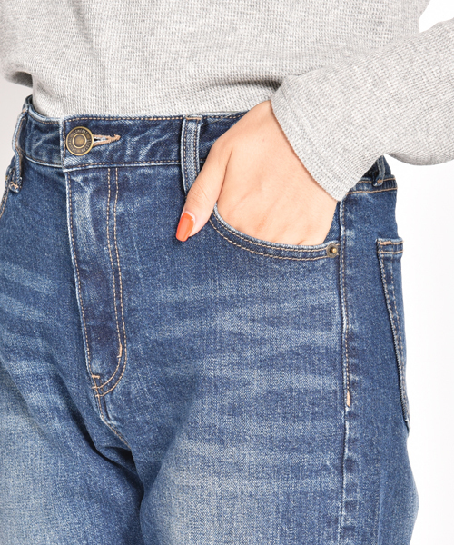 LIPSTAR（リップスター）の「7オンスボーイズデニムパンツ（デニムパンツ・レディース・ネイビー・SS/S/M）」の6枚目の写真