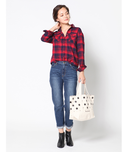 LIPSTAR（リップスター）の「7オンスボーイズデニムパンツ（デニムパンツ・レディース・ネイビー・SS/S/M）」の13枚目の写真