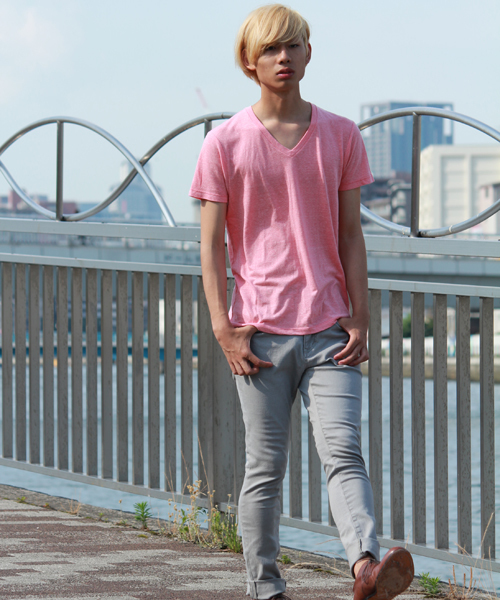 WEGO（ウィゴー）の「WEGO/スリムフィットストレッチパンツ（チノパンツ・メンズ・ブラック/グレー/ベージュ/グリーン/ダークインディゴブルー/ネイビー/ロイヤルブルー/パープル/ワイン/イエロー/インディゴブルー・SMALL/MEDIUM/LARGE）」の21枚目の写真