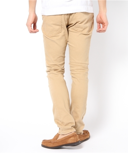 WEGO（ウィゴー）の「WEGO/スリムフィットストレッチパンツ（チノパンツ・メンズ・ブラック/グレー/ベージュ/グリーン/ダークインディゴブルー/ネイビー/ロイヤルブルー/パープル/ワイン/イエロー/インディゴブルー・SMALL/MEDIUM/LARGE）」の13枚目の写真