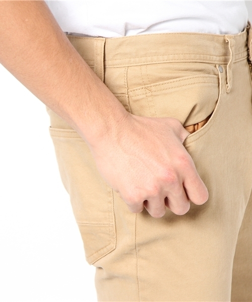 WEGO（ウィゴー）の「WEGO/スリムフィットストレッチパンツ（チノパンツ・メンズ・ブラック/グレー/ベージュ/グリーン/ダークインディゴブルー/ネイビー/ロイヤルブルー/パープル/ワイン/イエロー/インディゴブルー・SMALL/MEDIUM/LARGE）」の15枚目の写真