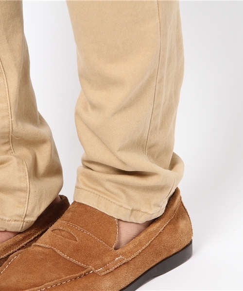 WEGO（ウィゴー）の「WEGO/スリムフィットストレッチパンツ（チノパンツ・メンズ・ブラック/グレー/ベージュ/グリーン/ダークインディゴブルー/ネイビー/ロイヤルブルー/パープル/ワイン/イエロー/インディゴブルー・SMALL/MEDIUM/LARGE）」の17枚目の写真