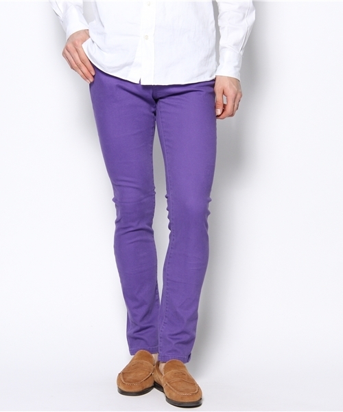 WEGO（ウィゴー）の「WEGO/スリムフィットストレッチパンツ（チノパンツ・メンズ・ブラック/グレー/ベージュ/グリーン/ダークインディゴブルー/ネイビー/ロイヤルブルー/パープル/ワイン/イエロー/インディゴブルー・SMALL/MEDIUM/LARGE）」の20枚目の写真