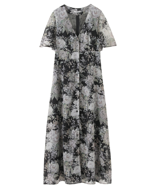 CLANE（クラネ）の「PEONY FLOWER FLARE ONEPIECE（ワンピース）」 - WEAR