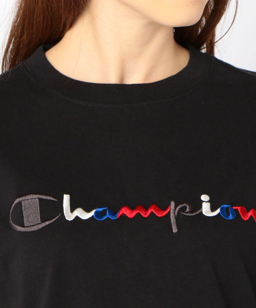 Champion（チャンピオン）の「Champion:カラーロゴTEE（Tシャツ/カットソー・レディース・ホワイト/ブラック・ONE SIZE）」の7枚目の写真
