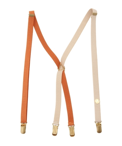 BEAMS BOY（ビームスボーイ）の「HAPPY BOUNCE / クレイジーカラー 細サスペンダー（サスペンダー・レディース・ベージュ/ブラウン/イエロー・ONE SIZE）」の6枚目の写真