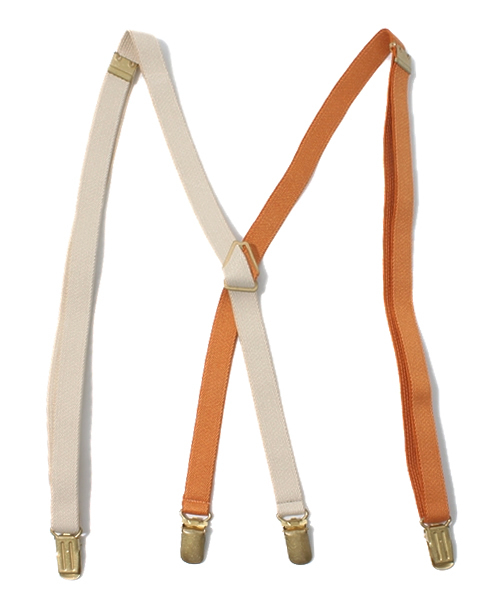 BEAMS BOY（ビームスボーイ）の「HAPPY BOUNCE / クレイジーカラー 細サスペンダー（サスペンダー・レディース・ベージュ/ブラウン/イエロー・ONE SIZE）」の3枚目の写真