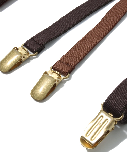 BEAMS BOY（ビームスボーイ）の「HAPPY BOUNCE / クレイジーカラー 細サスペンダー（サスペンダー・レディース・ベージュ/ブラウン/イエロー・ONE SIZE）」の4枚目の写真