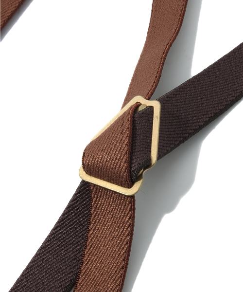 BEAMS BOY（ビームスボーイ）の「HAPPY BOUNCE / クレイジーカラー 細サスペンダー（サスペンダー・レディース・ベージュ/ブラウン/イエロー・ONE SIZE）」の5枚目の写真