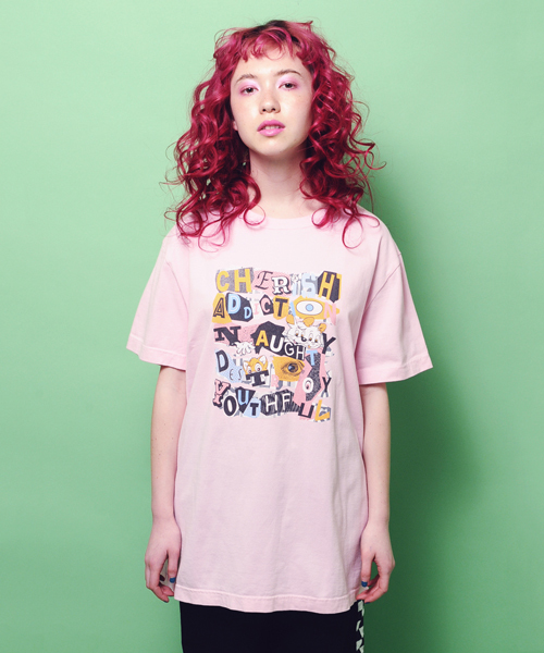 Candy Stripper（キャンディストリッパー）の「CHAOS CANDY Tシャツ（Tシャツ/カットソー・レディース・ピンク/オフホワイト/ブラック/ネイビー・2/4/1/3）」の16枚目の写真