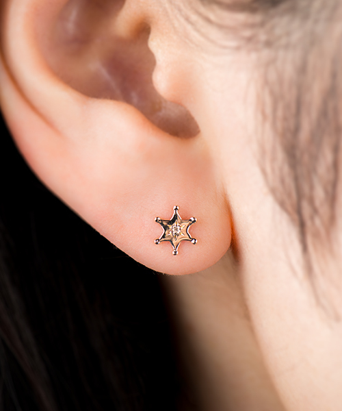 Aurora Gran オーロラグラン 夜明けの星ピアス シングル 明け方に目覚めて窓からふと見上げたインクブルーの空に輝く星 Ag 1708 2 ピアス 片耳用 Aurora Gran オーロラグラン のファッション通販 Zozotown