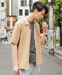 niko and... | リネンミックスオープンカラーシャツ(シャツ/ブラウス)