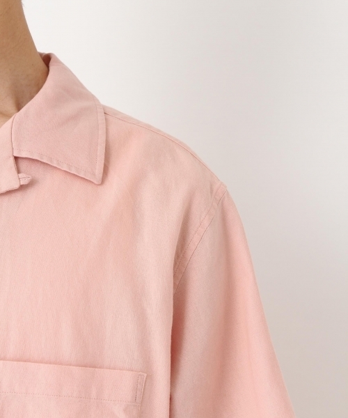 niko and...(ニコアンド)の「リネンミックスオープンカラーシャツ(シャツ/ブラウス・メンズ・ベージュ/ネイビー/サックスブルー/ピンク・MEDIUM/LARGE)」の19枚目の写真