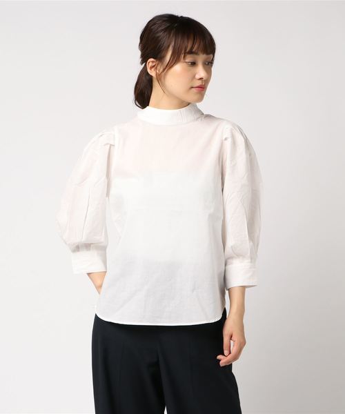 AMERICAN HOLIC（アメリカンホリック）の「・ハイネック7分袖ブラウス（シャツ/ブラウス・レディース・チェック/キャメル/その他5/オフホワイト・FREE）」の18枚目の写真