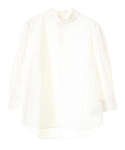 AMERICAN HOLIC（アメリカンホリック）の「・ハイネック7分袖ブラウス（シャツ/ブラウス・レディース・チェック/キャメル/その他5/オフホワイト・FREE）」の5枚目の写真