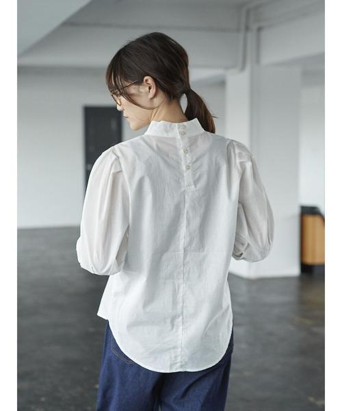 シャツ/ブラウス(長袖/七分) AIMEE SHIRT Amazon | [Tiernyueth] 七分袖 レディース 立ち襟 シャツ V