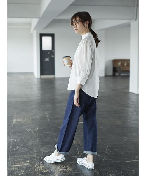 AMERICAN HOLIC（アメリカンホリック）の「・ハイネック7分袖ブラウス（シャツ/ブラウス・レディース・チェック/キャメル/その他5/オフホワイト・FREE）」の10枚目の写真