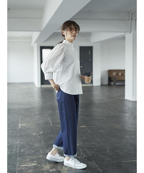 AMERICAN HOLIC（アメリカンホリック）の「・ハイネック7分袖ブラウス（シャツ/ブラウス・レディース・チェック/キャメル/その他5/オフホワイト・FREE）」の12枚目の写真